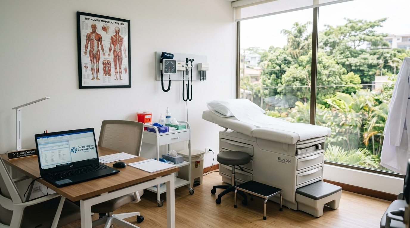 Consultorio médico de la Dra. Fernanda Castro en Escazú Centro